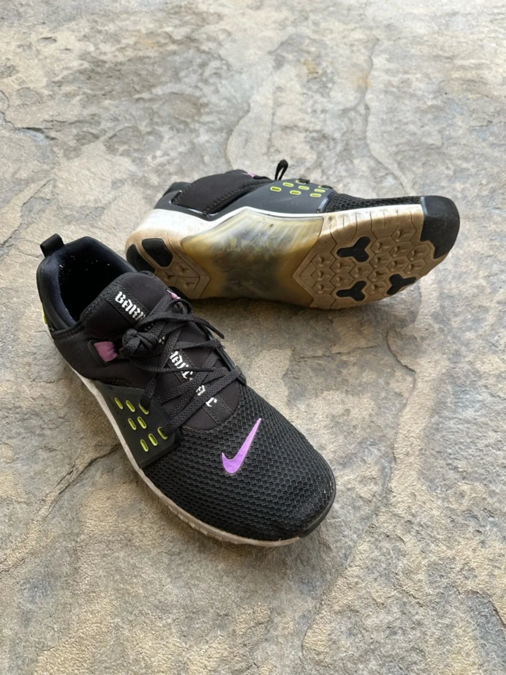 Nike Free x Metcon 2 Men's Size 10.5 Black/Purple Nebula/White Training Shoes